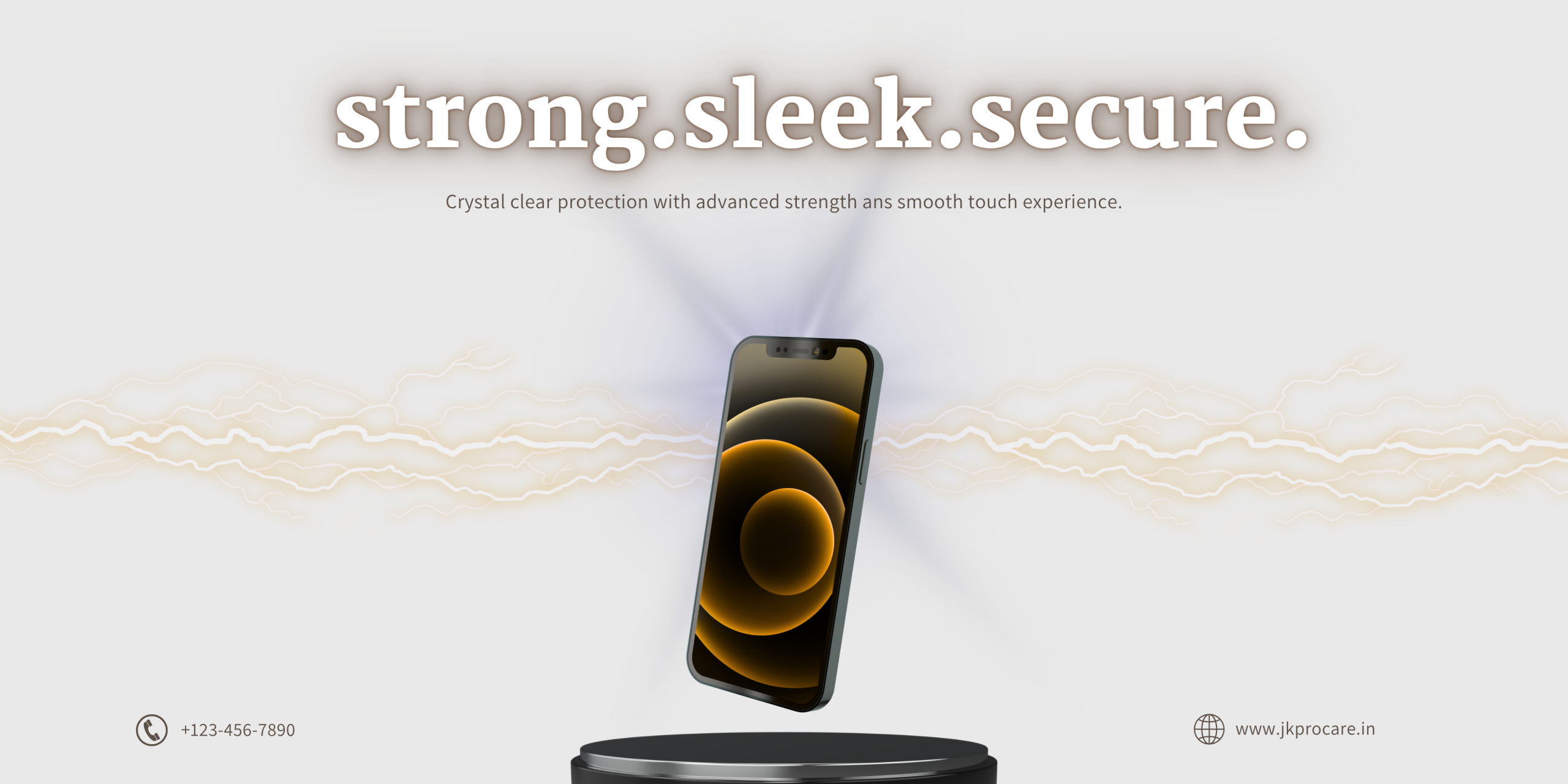 sleek animated smartphone banner