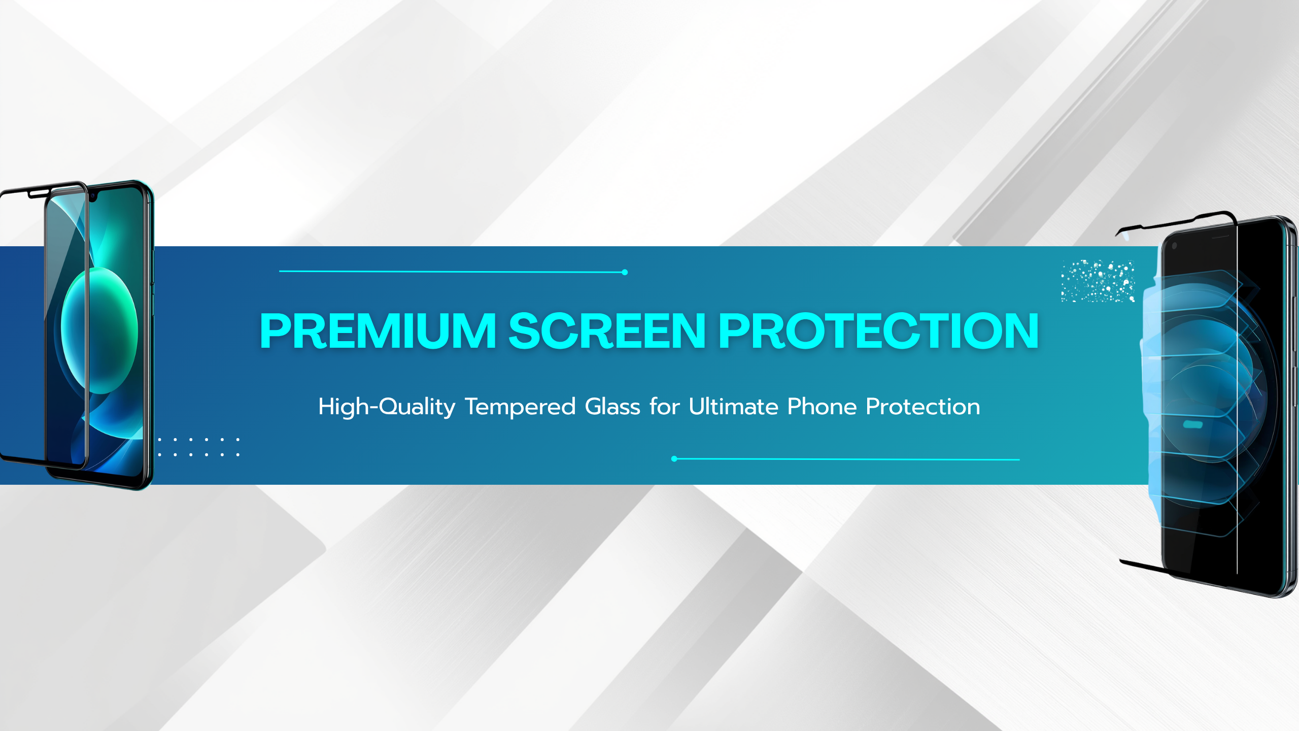 tempered glass pro shield banner